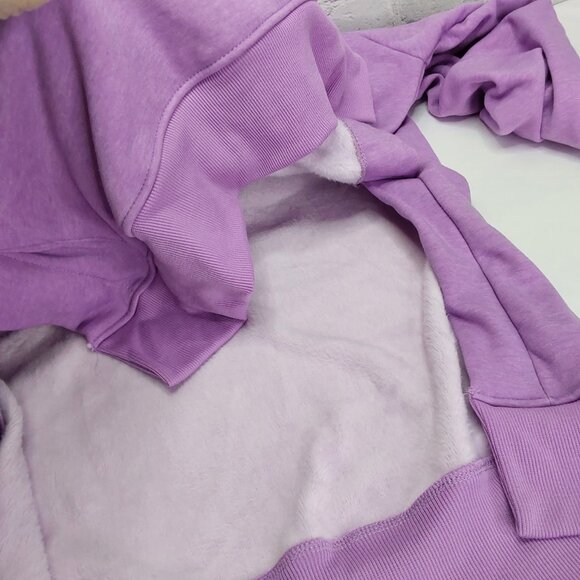 THE WARMY OVERSIZED HOODIE DRESS/SWEATSHIRT 'IRIS LAVENDER' - Picture 7 of 15